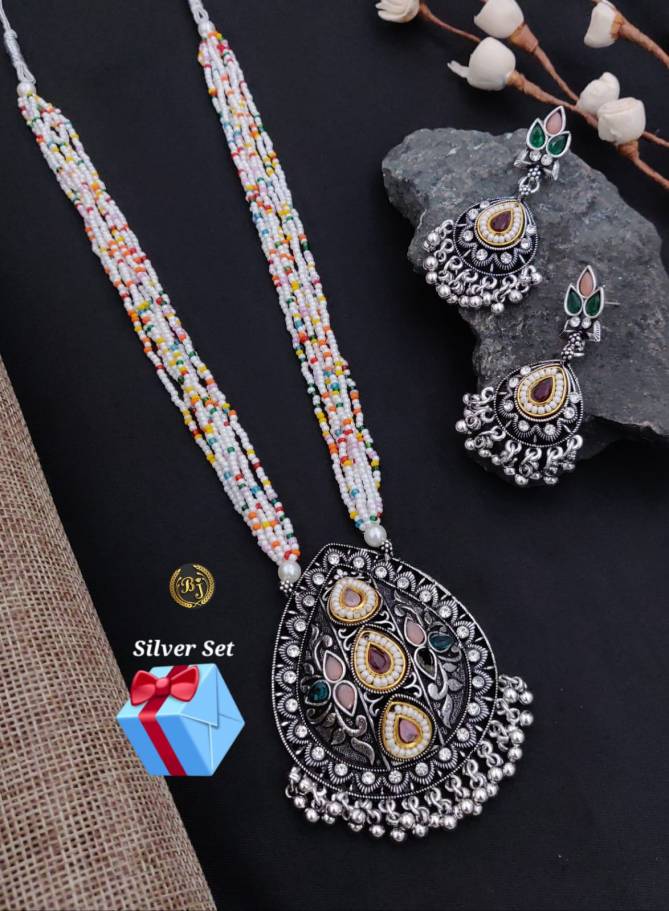 Designer Oxidized With Pearl Jewellery Set Wholesale Price In Surat